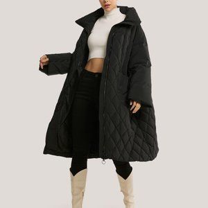 Matte Quilted Down Puffer Parka